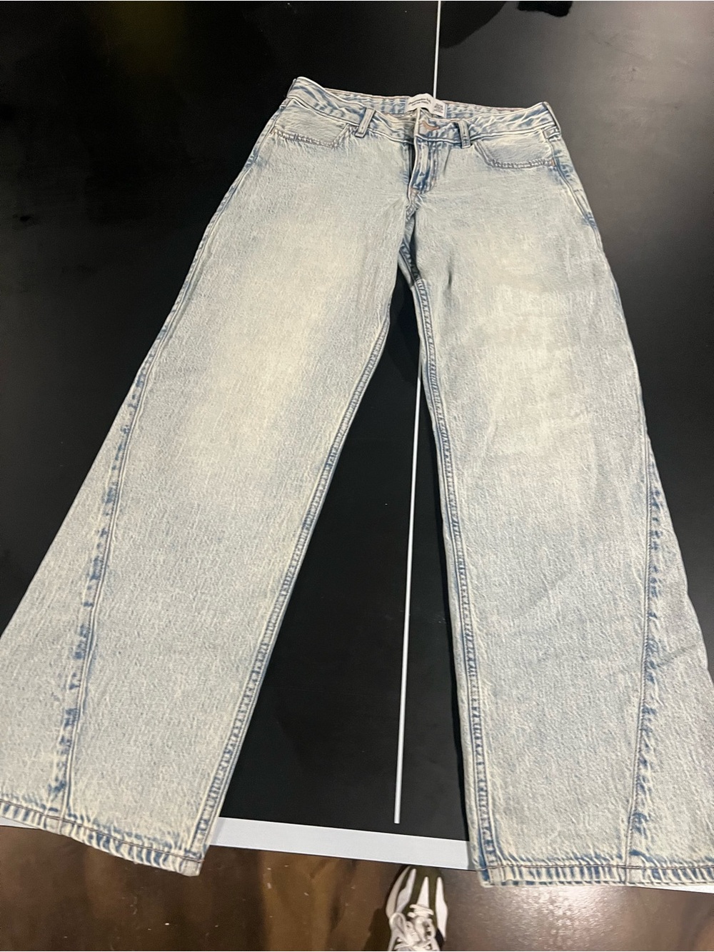 abercrombie kids Light Wash Blue Straight Leg Jeans